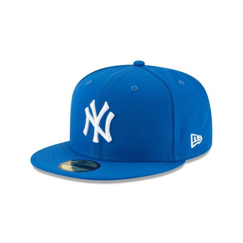 MLB New York Yankees Basic 59Fifty Fitted (NOZ9390) - Blue New Era Caps